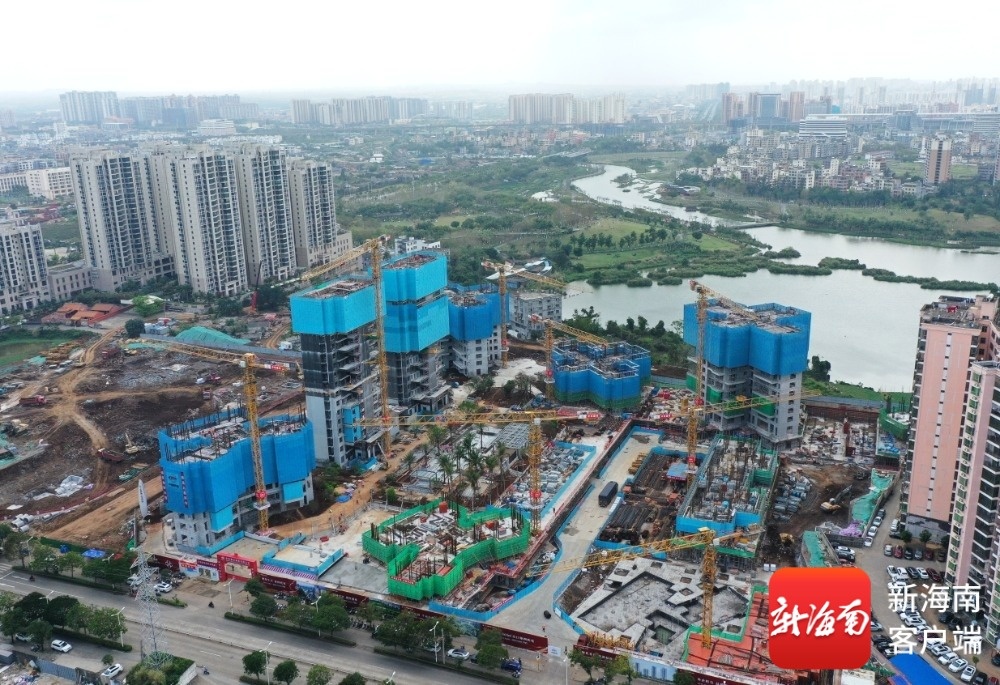 瞰海南丨海口迈瀛片区城市更新项目首批11栋住宅楼封顶-南海网