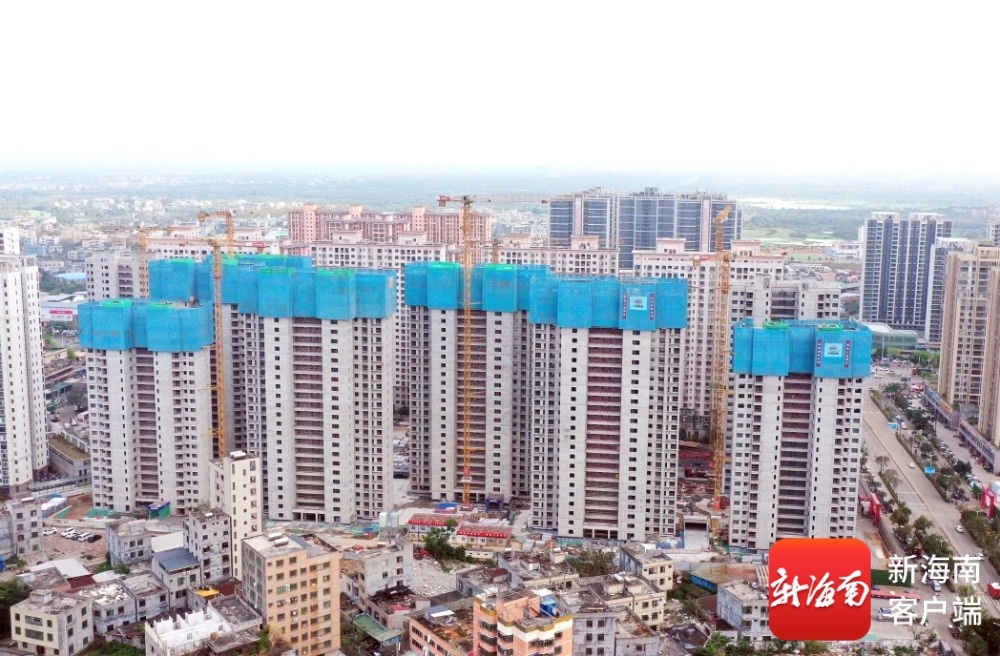 瞰海南丨海口迈瀛片区城市更新项目首批11栋住宅楼封顶-南海网