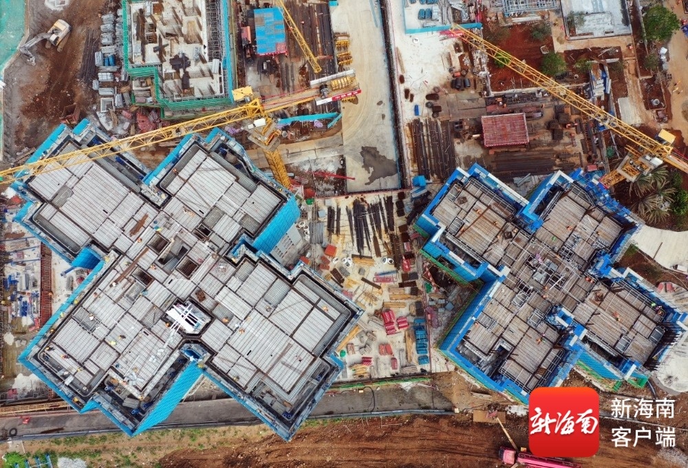 瞰海南丨海口迈瀛片区城市更新项目首批11栋住宅楼封顶-南海网